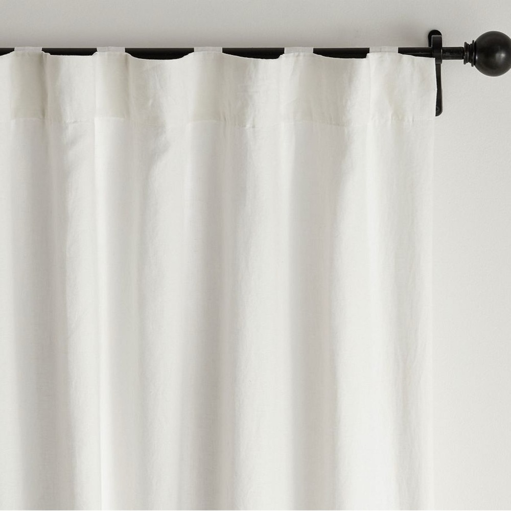 NWT Pottery Barn 100% linen Blackout Curtain Ivory